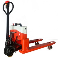 Chariot élévateur à palettes tout-terrain électrique robuste BAOT BT-E-3 rouge/noir avec batterie