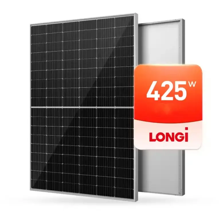 Nova tendência popular Painel Solar Longi 425W Painel Solar Mono 500W Preço do Painel Solar