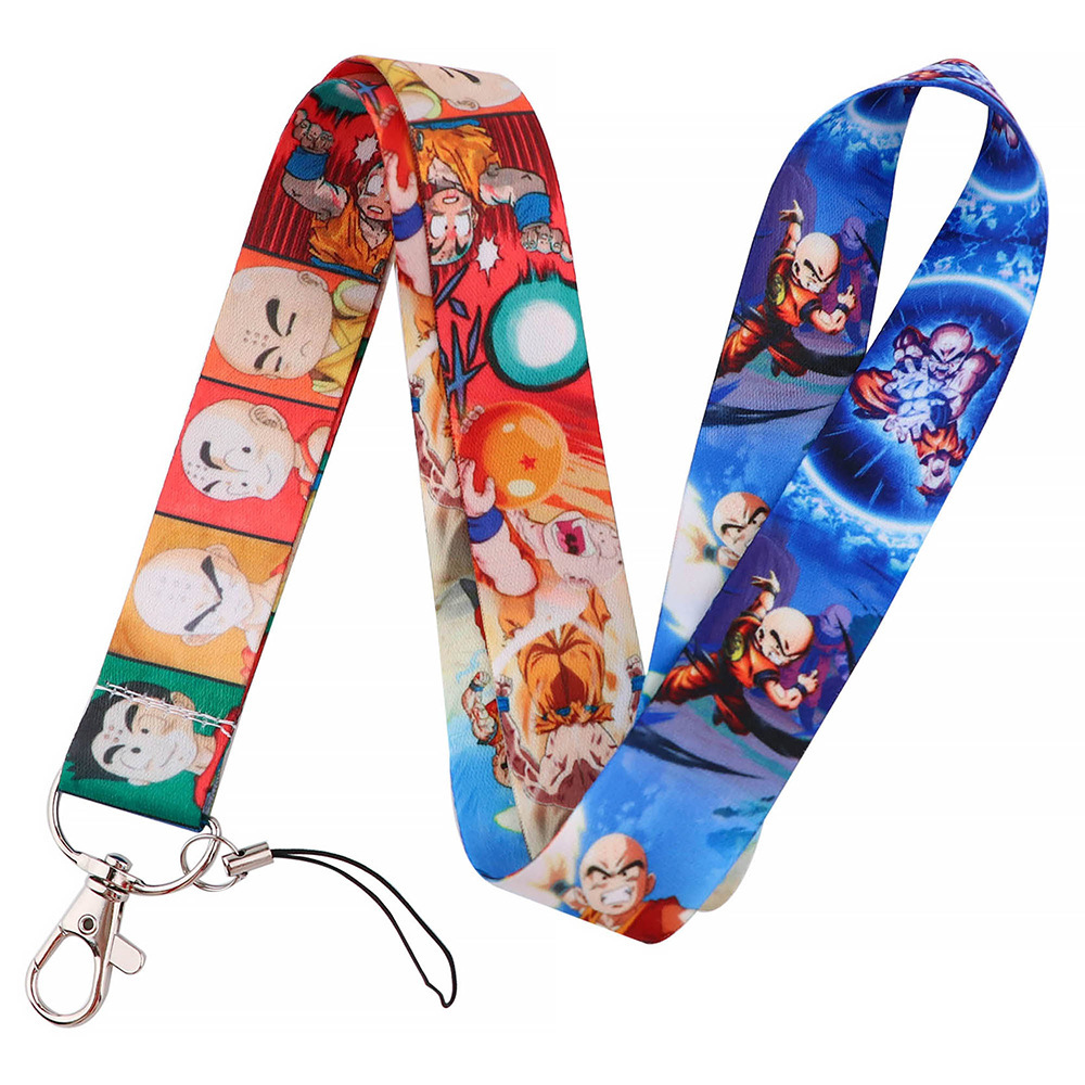 ID Card Anti-Lost Accessories Wholesale Cartoon Dragon Son Goku Design Lanyards Phone Neck Hanging USB Lanyard Promotional Gifts Image 5