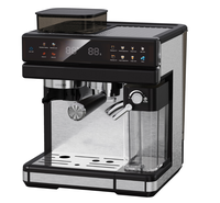 Cafetera Espresso Anbolife de 20 Bares con Molinillo Integrado, Cafetera Todo en Uno, Preparación Silenciosa, Diseño Compacto