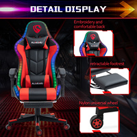 Chaise de jeu pour ordinateur RGB ALINUNU, directement de l'usine, avec haut-parleurs et fonction massage