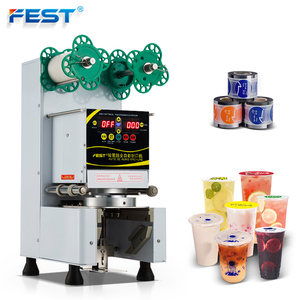 <span class=keywords><strong>Machine</strong></span> de scellage automatique FEST CE, <span class=keywords><strong>machine</strong></span> à <span class=keywords><strong>sceller</strong></span> les pots de yaourt, scelleuse automatique pour gobelets en plastique - Product Image 2