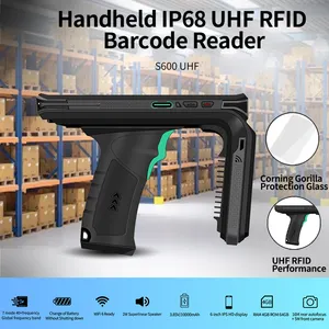 OEM ODM 핸드 헬드 안드로이드 uhf rfid pdf 장거리 무선 bt 바코드 스캐너 데이터 터미널 모바일 컴퓨터