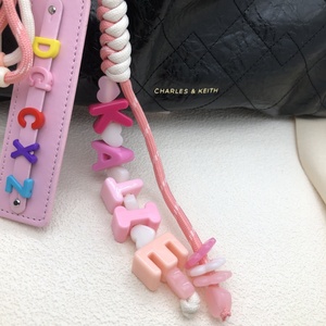 Correa de Cordón para Bolso con Letras Inglesas Rosadas, Estilo Coreano, Venta al Por Mayor - Product Image 4