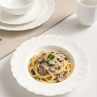 Service de table en céramique à motif floral en relief, assiettes à steak et à dessert en porcelaine, tasses à café et soucoupes pour la maison et les réceptions – Vente en gros