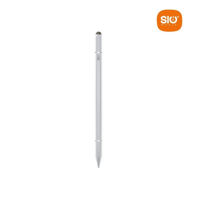 SIO SP04 Universal Fine Point Aluminum Capacitive Stylus Pen Transparent Disc Nib Replaceable Tip Mobile Phones Palm 15.6
