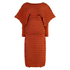 TIANPEI Set di due pezzi pieghettato <span class=keywords><strong>2023</strong></span> <span class=keywords><strong>primavera</strong></span> <span class=keywords><strong>estate</strong></span> nuova moda abito da donna Dubai Casual Designer gonna a pieghe superiore a doppio strato - Product Image 4