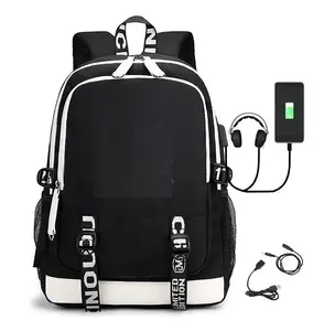 Рюкзак большой вместимости для ноутбука дорожный с usb-портом для зарядки, школьный рюкзак для подростков и детей, школьный рюкзак
