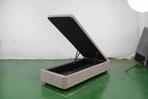 Base de <span class=keywords><strong>Cama</strong></span> Otomana de Perfil Bajo con Almacenamiento, Tamaño Personalizado, Tapizada en Tela Premium, Sin Cabecera, Ahorro de Espacio, con Sistema de Elevación - Product Image 5