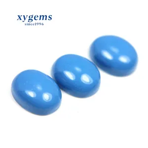 10x12MM synthetic turquoises gems from afghanistan oval shape cabochon wholesale precious turquoise stones