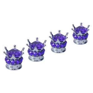 Diamond Crown Valve <b>Caps</b> For Tubeless Tire American Standard Copper Material Decorative Car Accessories - Product Image 2