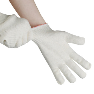 Guanti da Lavoro Bianchi in Cotone Economici e Confortevoli per Manipolazione Generale di Materiali - Product Image 2