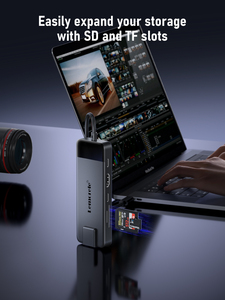 Lemorele TC93 10 in 1 <span class=keywords><strong>adattatore</strong></span> per <span class=keywords><strong>USB</strong></span>-A ad alta velocità e <span class=keywords><strong>USB</strong></span>-<span class=keywords><strong>C</strong></span> <span class=keywords><strong>HDMI</strong></span> 4K HUB Dock Station - Product Image 5