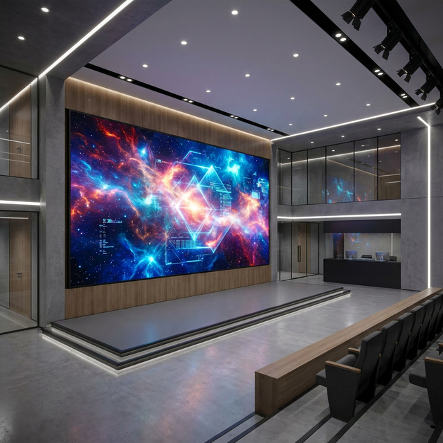 P0.6-P5 6mx3m COB Mini MicroLED Complete System Led Screen and Display for Indoor Outdoor Rental Backdrop