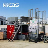 Máquina Clavadora Automática de Palés de Madera HICAS SF2000 con Mesa de Apilado, 22kW de Potencia para Componentes Centrales PLC