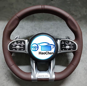 Volante in Fibra di Carbonio Personalizzato per Mercedes Benz Classe A W175 E350 C63 W204 E63 Cls63 Slk55 AMG 2012-2015 e CLA 2020 - Product Image 6