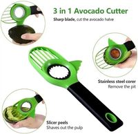 3-In-1 Avocado Cutter Multifunctionele Fruit Corer Avocado Plukgereedschap Avocado Snijmachine Fruit Groente Gereedschap Voor Keuken