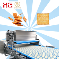 Ligne de production entièrement automatique de biscuits et de snacks avec pétrin, laminoir, four de cuisson et ligne de fabrication de biscuits sandwich