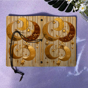 A6 notepad hoàn hảo cho các chuyên ngành kinh tế ghi chú đồ thị và Tóm Tắt Lý Thuyết Kinh Tế với Mặt Trăng vàng sao và mặt trời mô hình O - Product Image 6