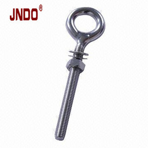 สลักเกลียวตาไก่แบบยาวทำจากสแตนเลส พร้อมแหวนรองและน็อต - Product Image 4