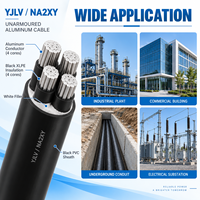 Câble d'alimentation YJLV 0,6/1 kV, conducteur en aluminium, isolation XLPE, gaine en PVC, câble électrique basse tension