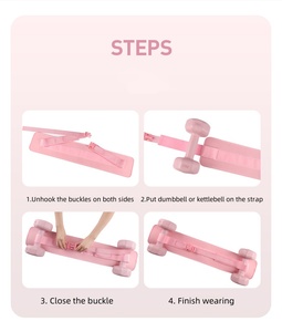 Sabuk Pinggang portabel, sabuk barbel pinggul latihan pemberat badan tidak licin - Product Image 4