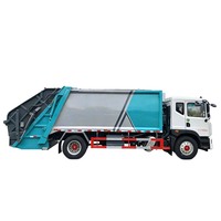Camion compacteur de déchets Dongfeng 4x2 avec commande PLC à un bouton