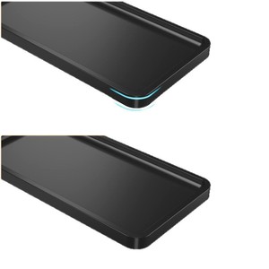 Plateau rectangulaire en bois noir, motif uni, plateau de service pour restaurant, pour thé, fruits, cosmétiques - Product Image 5