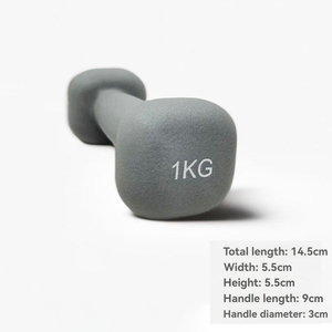 Équipement d'entraînement robuste, paire d'haltères de 2 kg en fonte massif, haltères à tête carrée, haltères en fer pur pour enfants - Product Image 6