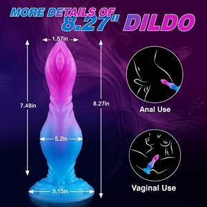 ดิ๊กโด้รูปทรงสุนัขแฟนตาซีขนาดใหญ่ ดิลโด้แบบมีปมขนาดยักษ์ ดิลโด้แบบมีปมขนาดใหญ่ จุกสอดก้นขนาดใหญ่พร้อมถ้วยดูด ของเล่นทางเพศสำหรับผู้หญิง ผู้ชาย และเกย์ - Product Image 2