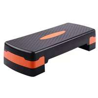 Plataforma de Step Aeróbico Ajustable, Stepper para Ejercicio y Fitness con Superficie Antideslizante