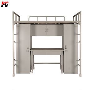 Combinaison multi-fonctions permettant de gagner de l'espace, <span class=keywords><strong>lit</strong></span> loft en métal pour étudiants <span class=keywords><strong>avec</strong></span> <span class=keywords><strong>rangement</strong></span> <span class=keywords><strong>et</strong></span> <span class=keywords><strong>lit</strong></span> de <span class=keywords><strong>bureau</strong></span> - Product Image 2