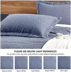 Set di trapunte con motivo a gettone in stile moderno in stile Love soffice <span class=keywords><strong>copriletto</strong></span> in microfibra <span class=keywords><strong>blu</strong></span> per letto matrimoniale per tutta la stagione 3 pezzo 1 trapunta 2 - Product Image 5
