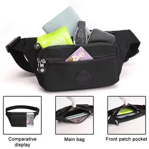 Sacs banane de voyage personnalisés en nylon imperméable, sacs messager pour la course et le sport, pochettes de téléphone tendance, sacs bandoulière de poitrine - Product Image 3