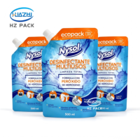 Sachet Doypack Personnalisé de Haute Qualité en PE Recyclable et Résistant à l'Humidité pour Recharges de Lessive et de Savon Liquide