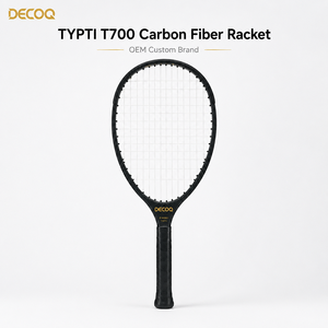 Raqueta de Tenis DECOQ Personalizada de Fibra de Carbono T700, Raqueta de Entrenamiento Ligera, Fabricante - Product Image 1