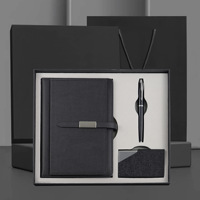Cadeaux de voyage de luxe Midu, carnet à couverture rigide avec logo personnalisé imprimé en gravure A5, stylo en acier inoxydable, rose bleu, magnifique cadeau