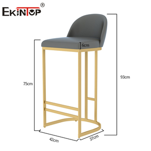 Барная мебель Ekintop, скандинавский барный стул, золотые кухонные стулья, современный бар - Product Image 4