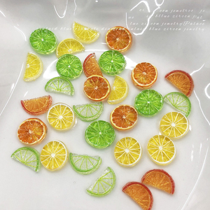 เรซิ่นรูปเลมอนสีสันน่ารัก 50 ชิ้น สำหรับตกแต่งเล็บ งานฝีมือ DIY สำหรับตกแต่งเล็บ - Product Image 3