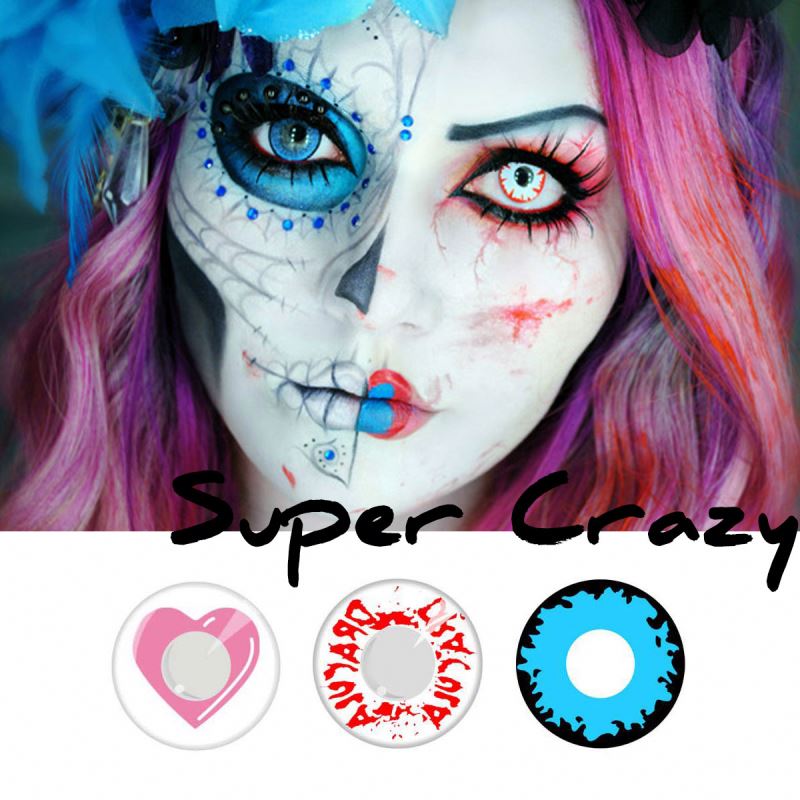 Realcon 14mm Color Contact Lens Cosplay Crazy Fancy Color Halloween Contact Lens Supplier