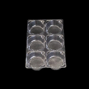 Plateau de nourriture de tarte à la citrouille à <span class=keywords><strong>6</strong></span> compartiments récipient en plastique pour gâteau - Product Image 4