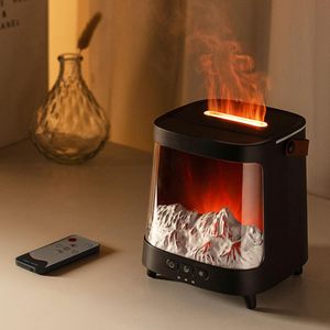 Proyector de Galaxia, Difusor de Aroma, Lámpara de Llama, Humidificador USB, Luz Ambiental de Escritorio - Product Image 1
