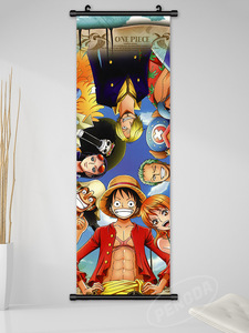 25*75CM Anime <span class=keywords><strong>chapeau</strong></span> <span class=keywords><strong>de</strong></span> <span class=keywords><strong>paille</strong></span> pirates toile Luffy Zoro <span class=keywords><strong>Nami</strong></span> HD Print One pieces poster - Product Image 5