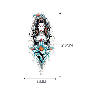 Beast Totem Flower Temporary <b>Tattoo</b> Sticker Adhesive Body Art <b>Paper</b> Decal for Party Decoration Professional Festival Use - Product Image 6