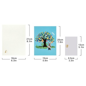 Nouvelle <span class=keywords><strong>carte</strong></span> de vœux 3D pop-up en papier pour Pâques 2026 avec impression UV personnalisée, motif arbre à œufs de Pâques et lapin - Product Image 5