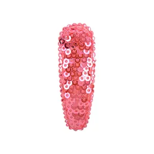 Sequin Candy Color Hair Clip Ins Lace Mesh BB Clip Pure Handmade DIY Children's Hair Accessories