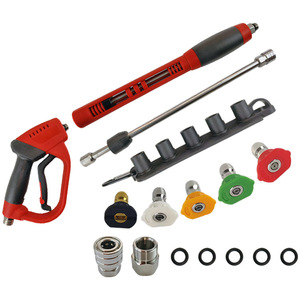 Pistola de agua a alta presión M22 con barra de extensión de 45 cm, 3 en 1, para lavado de autos y limpieza de jardín, con conector de acero inoxidable. - Product Image 3