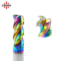 ZANHO 12mm 3 cannelures carbure fraise en bout haute coupe AlTin HRC55 pour le travail du bois en aluminium acrylique CNC usinage-OEM/ODM
