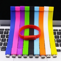 Flashdisk USB 2.0/USB 3.0 Gelang Silikon Plastik Baru dengan Logo Custom 2GB-128GB Garansi 1 Tahun Grosir