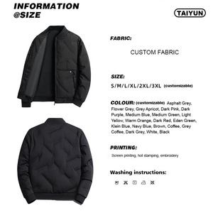 High <strong>Jacket</strong> Men Outdoor Winter <strong>Jacket</strong> Stand Collar New Breathable Soft <strong>Light</strong> <strong>Weight</strong> <strong>Plus</strong> <strong>Size</strong> Designer Coat - Product Image 6